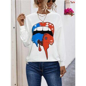 Graphic Round Neck Dropped Shoulder T-Shirt